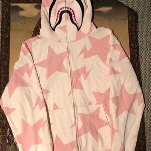 A Bathing Ape Pink Graphic Hoodie